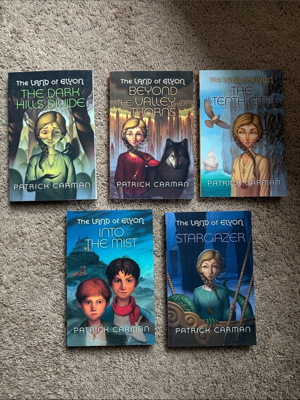 PATRICK CARMAN The Land of Elyon Books 1, 2, 3, 4 & 5 Papercover